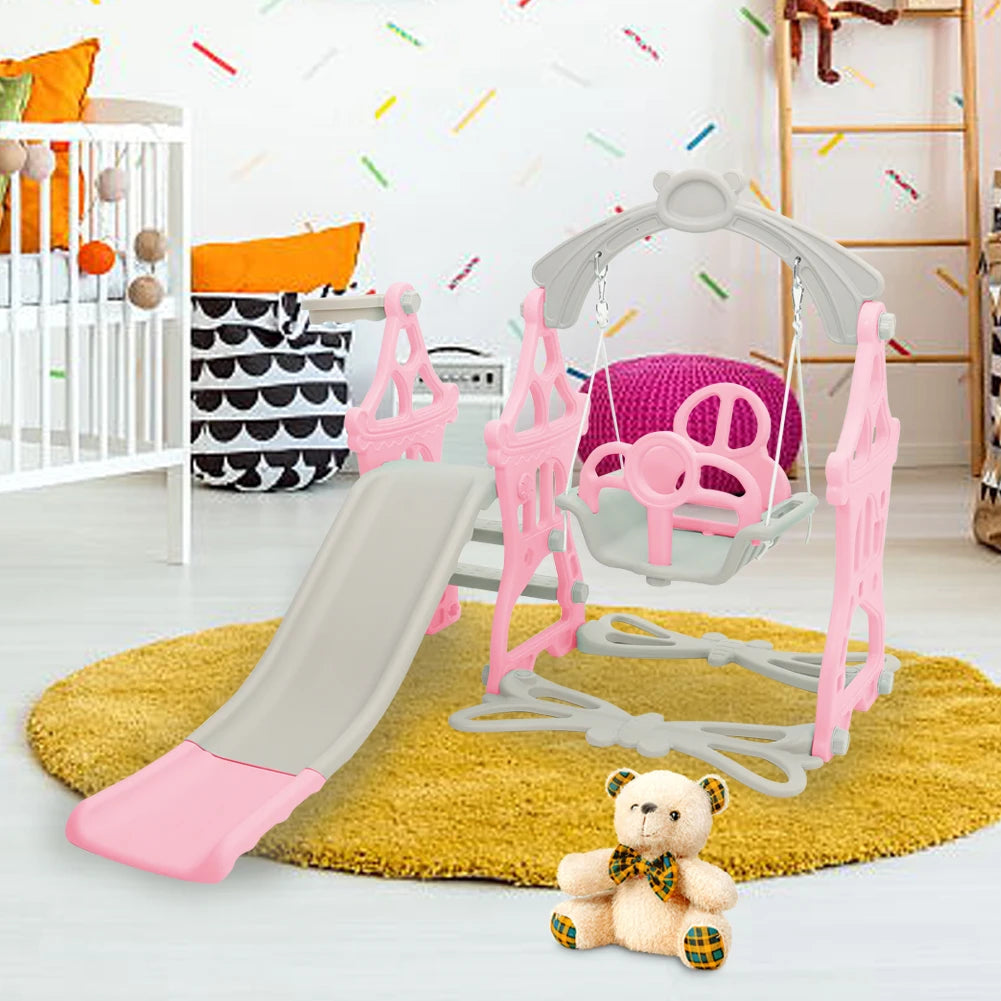 BabyBlush Toddler Swing & Slide Playset