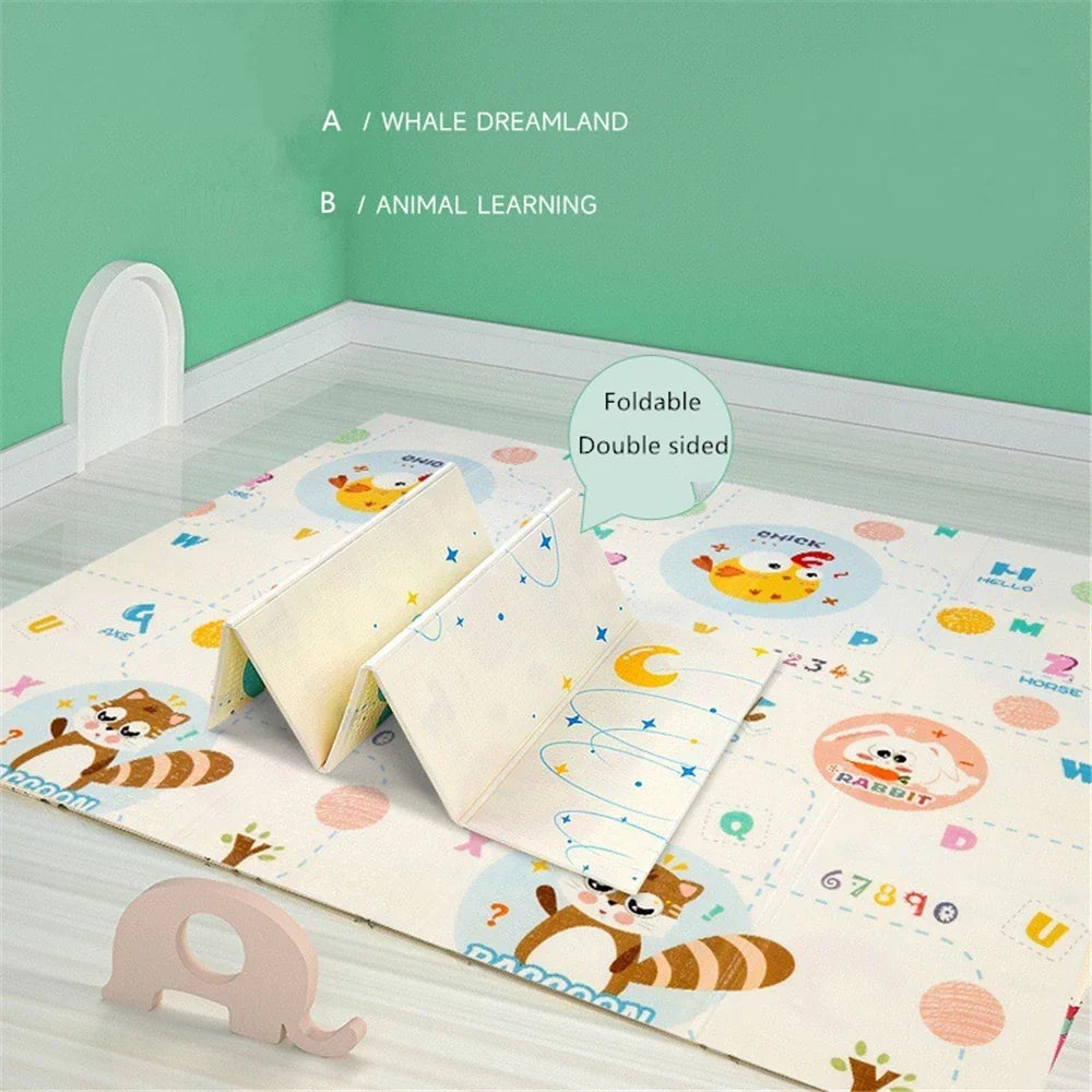 Baby Play Mats For Baby Game Mats Waterproof Children's Rug Playing Activity Gym Mat Crawling Play Floor Folding Soft Carpets