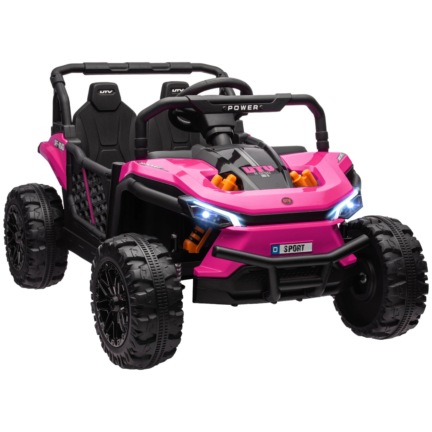 12V Kids Electric UTV Ride-On Truck with Lights & USB