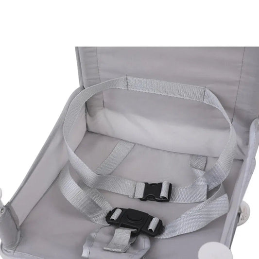 Foldable Baby Feeding Booster Seat with Tray & Sunshade