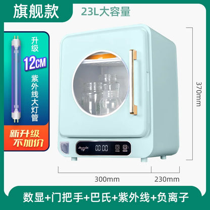 Baby Bottle Sterilizer with Pasteurization, 23L UV Disinfection Cabinet, Multi-functional Disinfection Pot for Baby Accessories