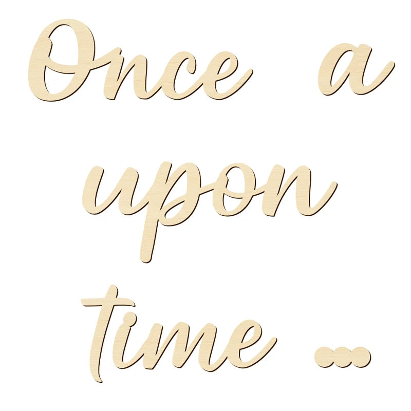 Once Upon A Time” Wooden Nursery Sign – Create a Magical Space