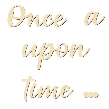 Once Upon A Time” Wooden Nursery Sign – Create a Magical Space