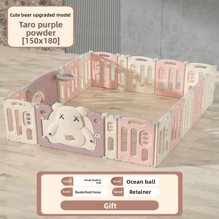 Kids Indoor Safety Playpen Foldable Baby Barrier Slide Swing Fun Activity Center Toddlers Home Use Secure Protective Play Area