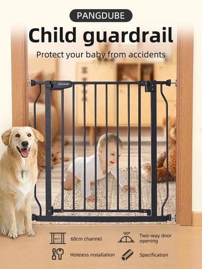 75~147cm Fence Playpen Baby Gate Children's Safety Barrier Stair Security Door for Dogs Pressure-mounted Baby Safety Gate