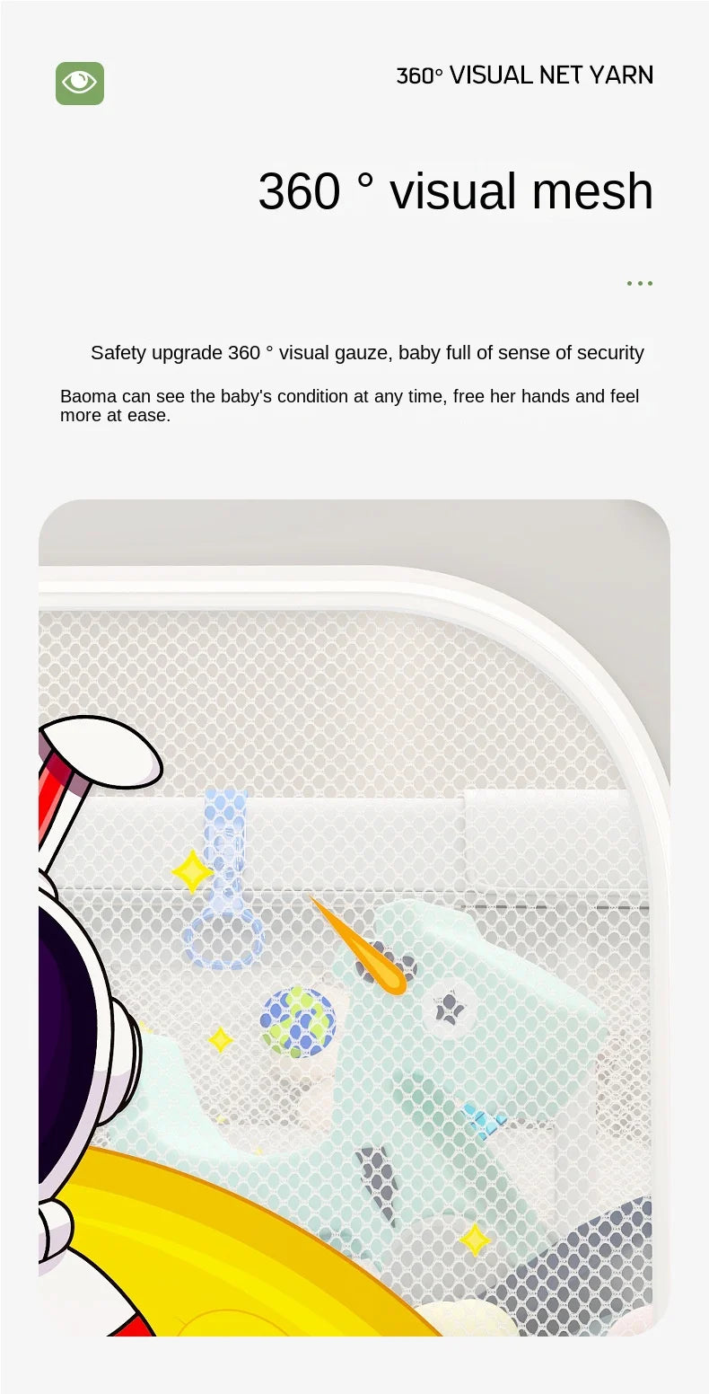 Baby Playpen Indoor Play Area for Infants Room Play Enclosure for Toddler Crawling Safety Barrier Includes 1.5cm Thick Floor Mat