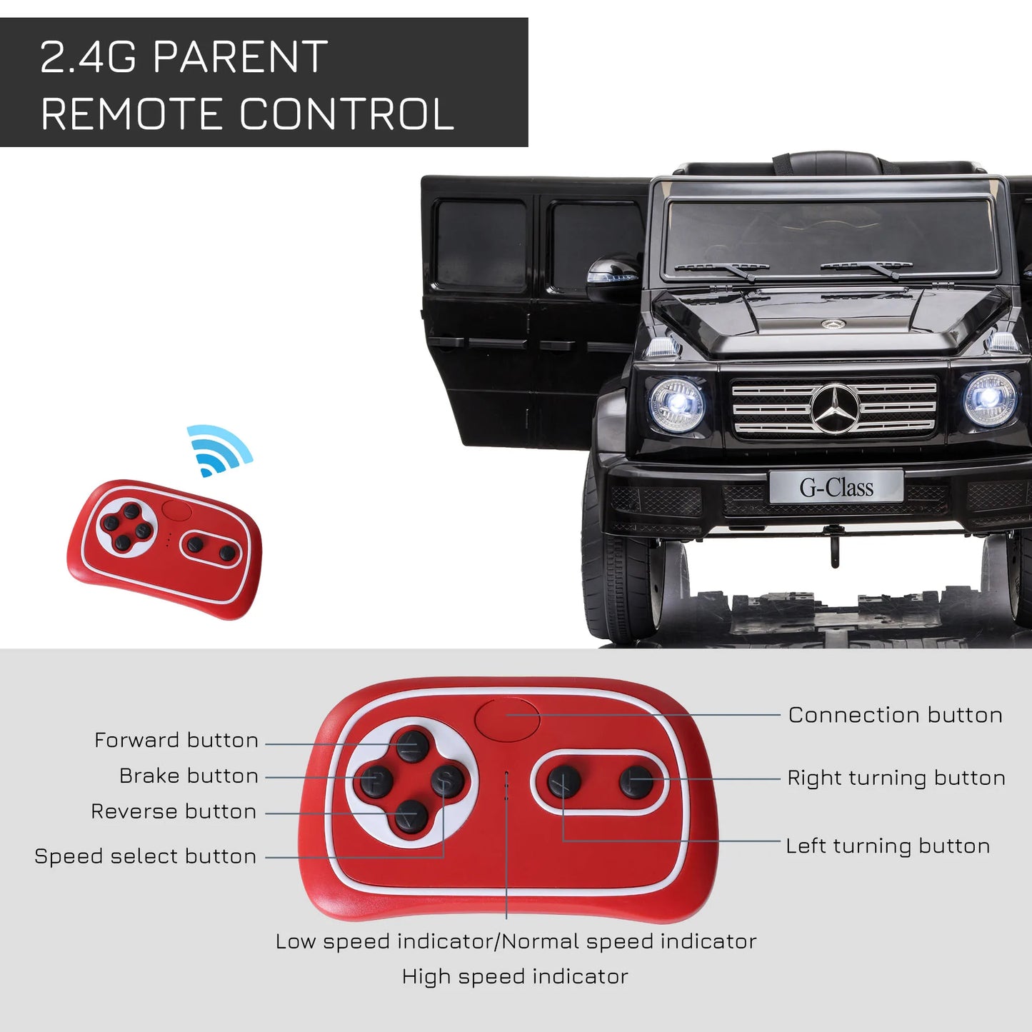 Mercedes-Benz G500 12V Kids Ride-On Car