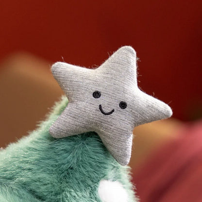 Cute Christmas Series Plush Toy Stuffed Soft Christmas Tree,Snow Globe, Apple Soft Doll Kids Christmas Gift Home Decoration