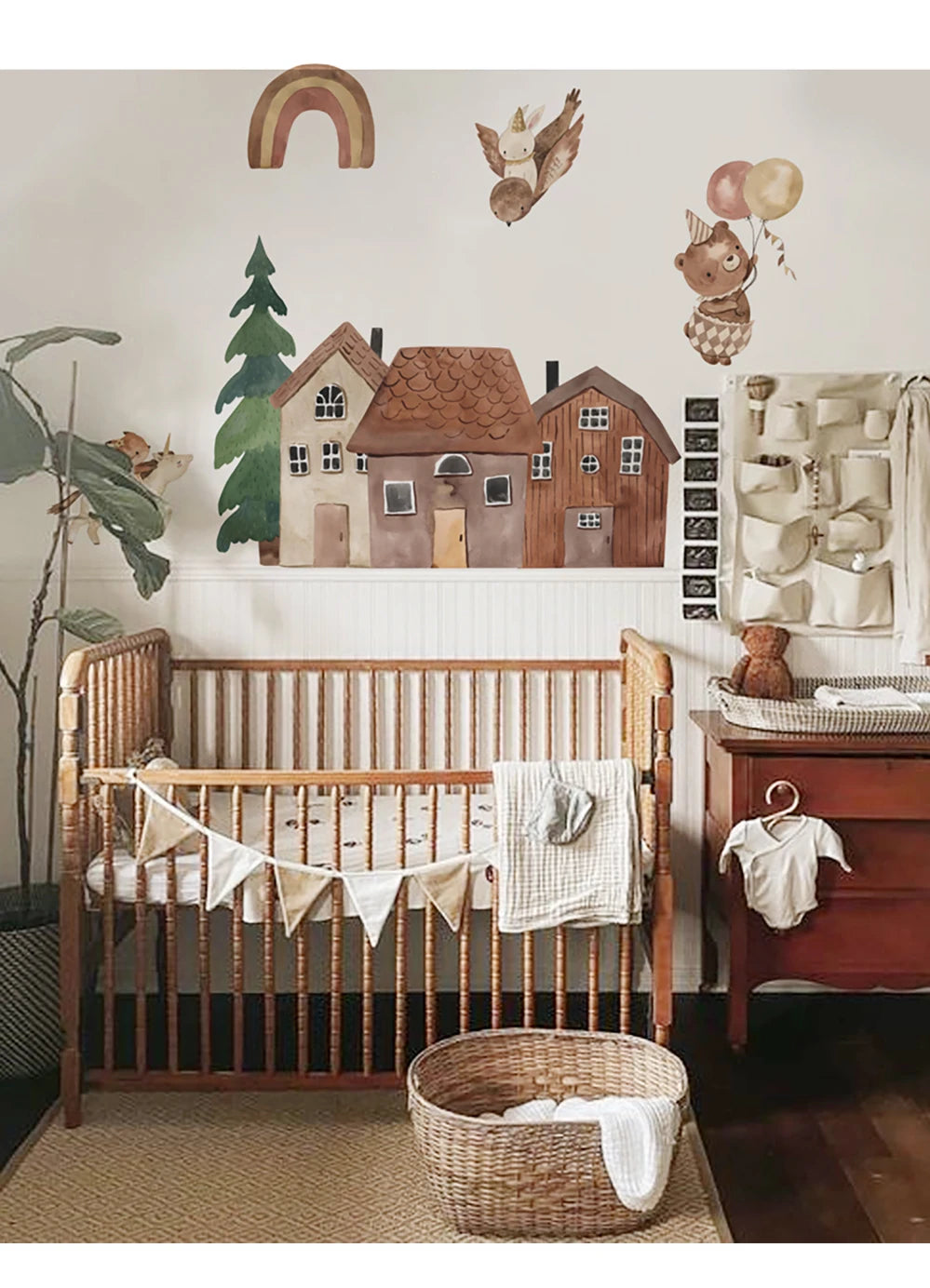 Nordic Small Town Wall Decals – Calm, Cozy & Magical