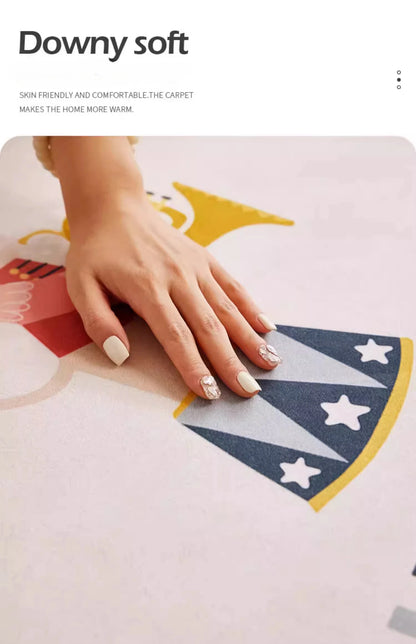 Children Room Carpet Living Room Study Toy Reading Area Baby Crawling Carpet Play Anti Fouling Anti Slip Rug Baby Playing Mat