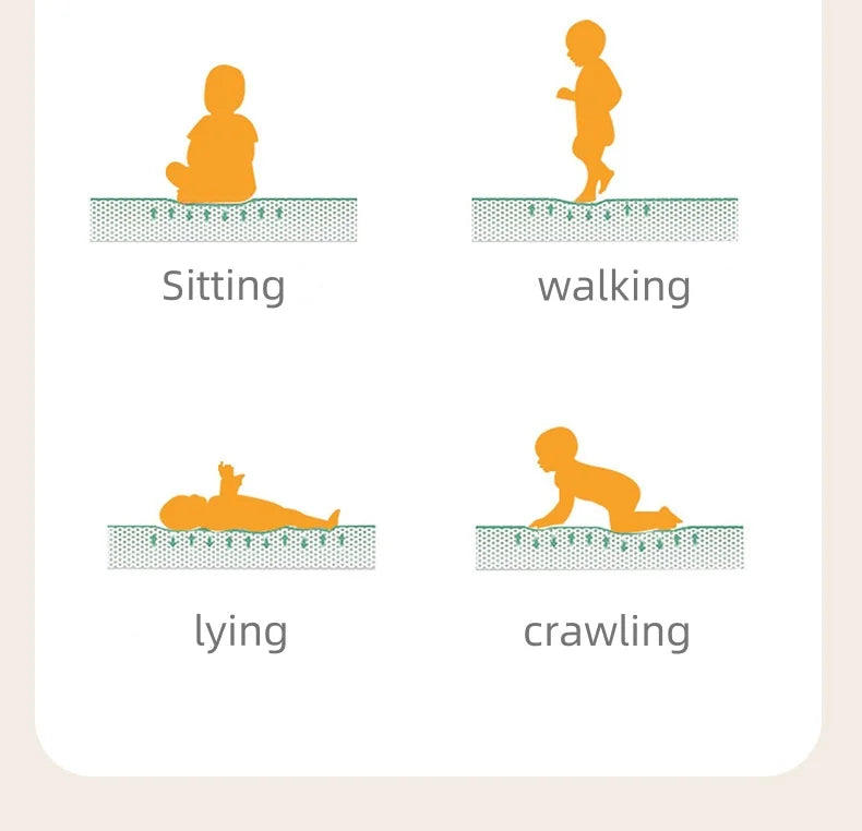 50*50" Baby Play Mat for Playpen & Floor Thicken Soft Baby Activity Gym Portable Washable Carpet for Newborn 6-12 Months