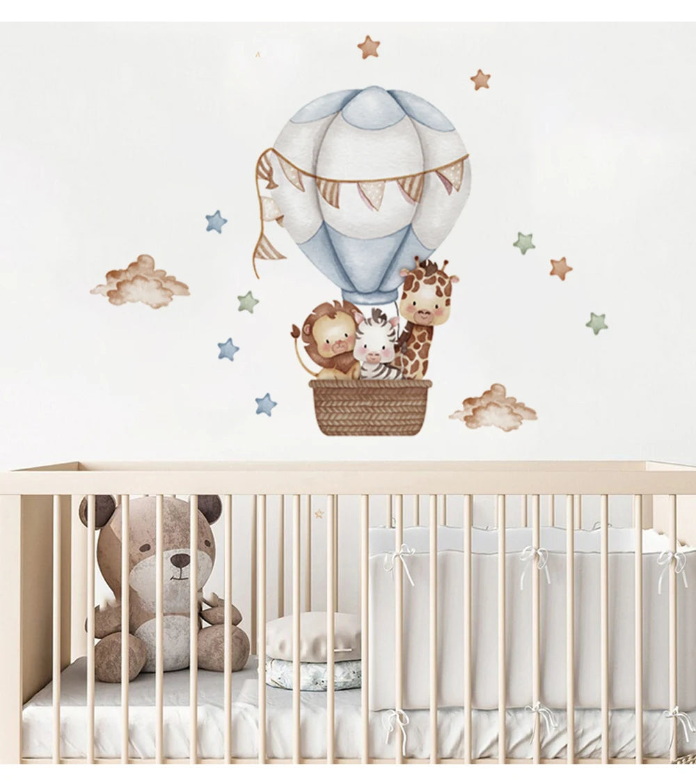 Safari Balloon Wall Stickers – Create a Dreamy Nursery