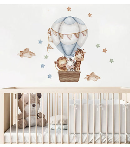 Safari Balloon Wall Stickers – Create a Dreamy Nursery