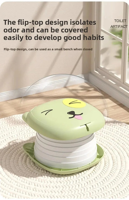 Portable Folding Children's Toilet Trainer for Outdoor Camping Car Travel Emergency Urinal Basin Baby Training Seat