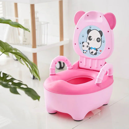 1-6 Years Old Children's Pot Cute Baby Toilet Seat Easy to Clean Baby Potty Portable Stool Boys And Girls Safe Trainer Seat WC