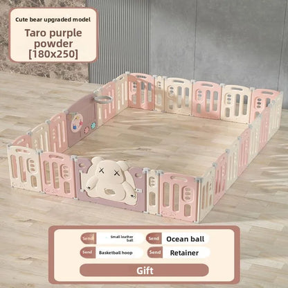 Kids Indoor Safety Playpen Foldable Baby Barrier Slide Swing Fun Activity Center Toddlers Home Use Secure Protective Play Area