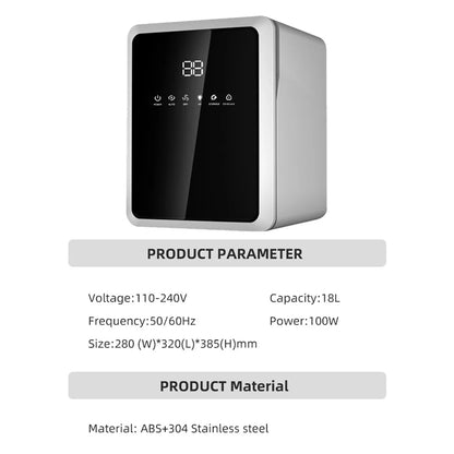 100W Baby Bottle Sterilizer Dryer UV Sterilizer for Bottle 3-in-1 Disinfection Cabinet 8L Low Noise with LCD Screen Timer