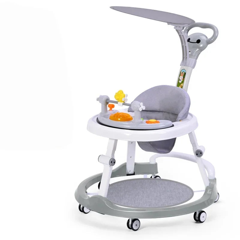 Multifunctional Baby Walker with Music-Anti O-shaped Legs & Anti-Fall Anti-Roll Design Suitable for Both Male and Female Infants