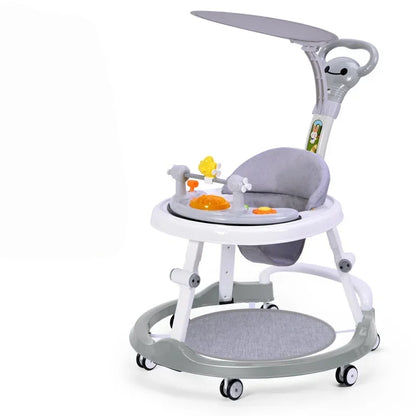 Multifunctional Baby Walker with Music-Anti O-shaped Legs & Anti-Fall Anti-Roll Design Suitable for Both Male and Female Infants