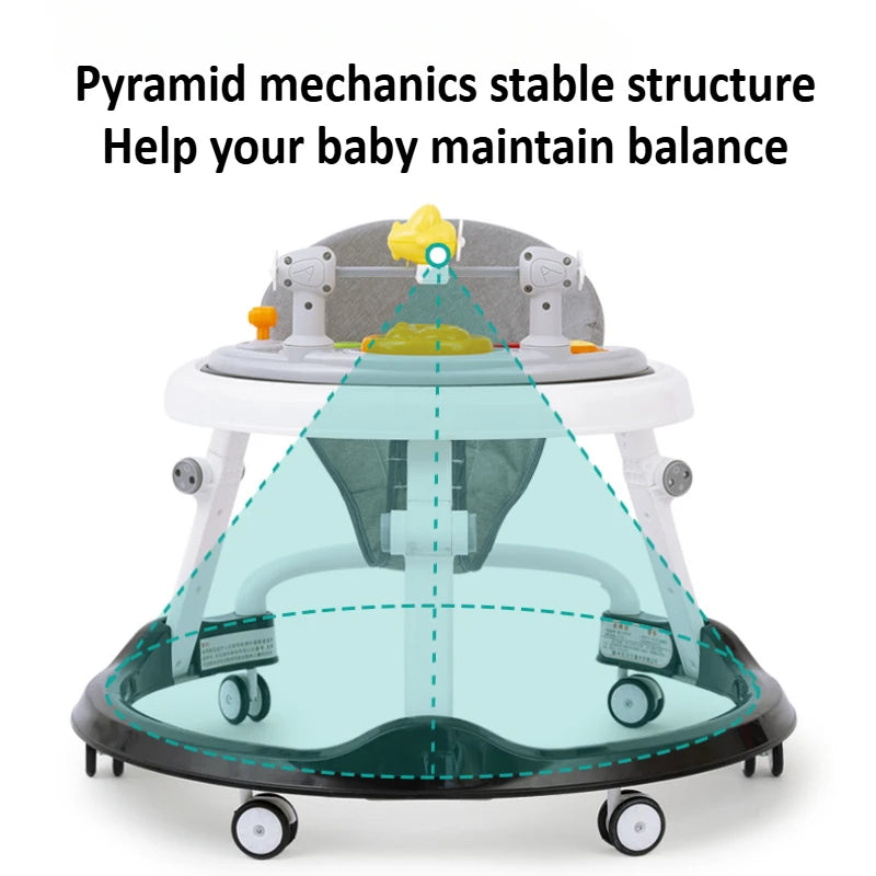 Foldable 3-in-1 Baby Walker – Safe, Smart & Space-Saving