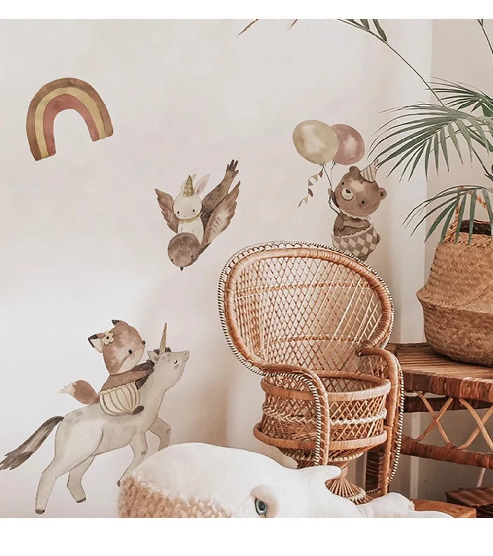 Nordic Small Town Wall Decals – Calm, Cozy & Magical