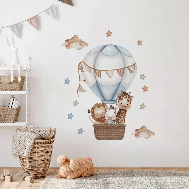 Safari Balloon Wall Stickers – Create a Dreamy Nursery