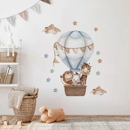 Safari Balloon Wall Stickers – Create a Dreamy Nursery