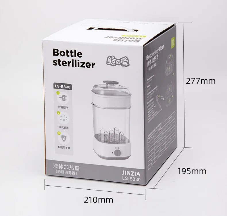 Baby Electric Steam Bottle Sterilizer Feeding Bottle Sterilizers Milk Warmer Electric Kid Bottle Sanitizer with Timer