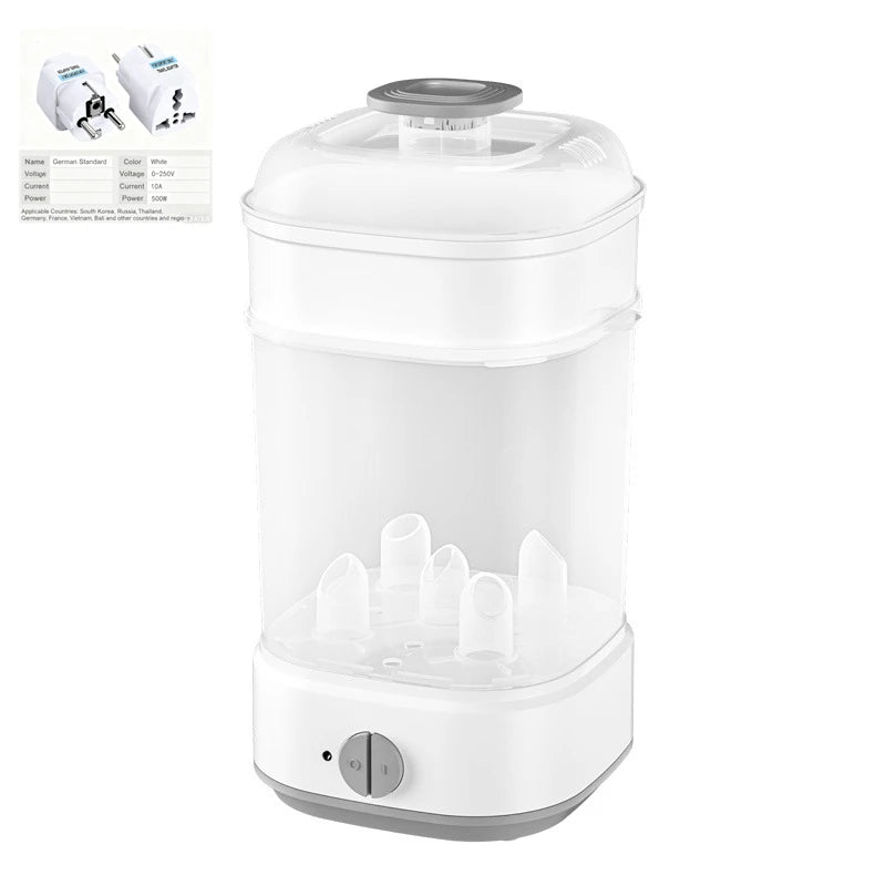 Baby Electric Steam Bottle Sterilizer Feeding Bottle Sterilizers Milk Warmer Electric Kid Bottle Sanitizer with Timer