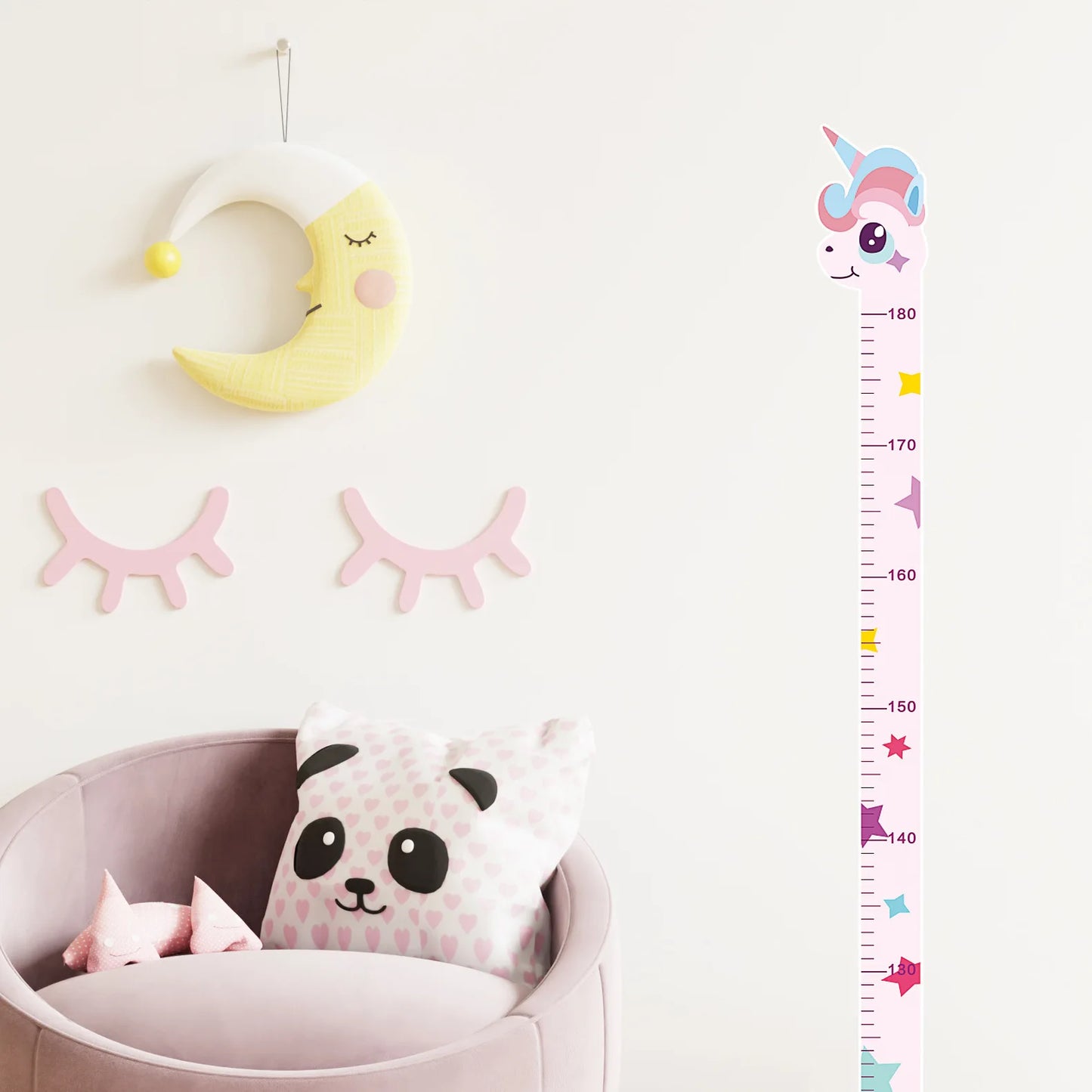 Grow With Me Animal Height Chart Wall Stickers