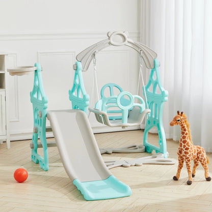 BabyBlush Toddler Swing & Slide Playset