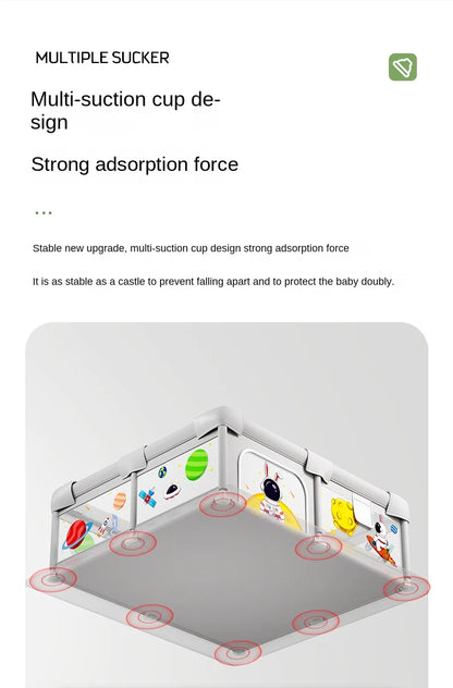 Baby Playpen Indoor Play Area for Infants Room Play Enclosure for Toddler Crawling Safety Barrier Includes 1.5cm Thick Floor Mat