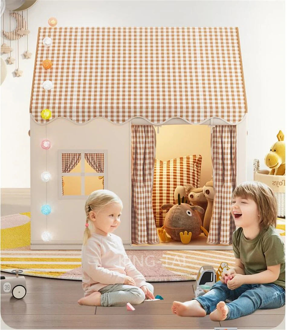 Kid Toys Tent Princess Castle Play House Cubby Children Small House Folding indoor Play tent Baby Tent Metal Frame No Light Ball