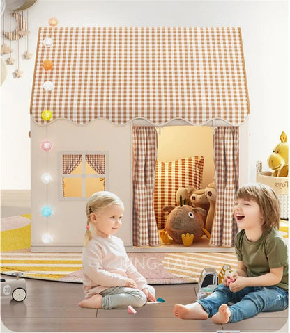 Kid Toys Tent Princess Castle Play House Cubby Children Small House Folding indoor Play tent Baby Tent Metal Frame No Light Ball