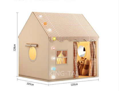 Kid Toys Tent Princess Castle Play House Cubby Children Small House Folding indoor Play tent Baby Tent Metal Frame No Light Ball