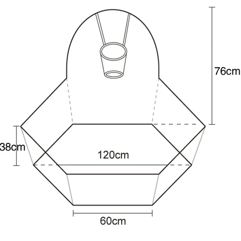 BabyBlush Hexagon Folding Baby Playpen with Basketball Hoop (1.2m)