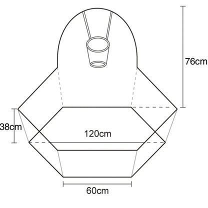 BabyBlush Hexagon Folding Baby Playpen with Basketball Hoop (1.2m)