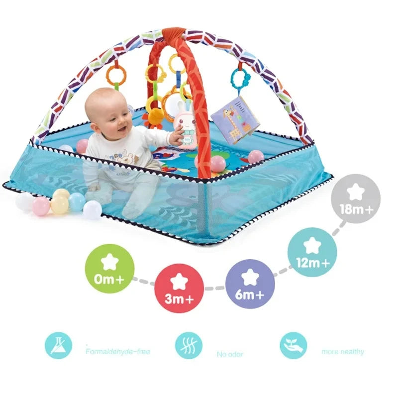 Sensory Play Gym & Crawling Mat – Learn, Play & Grow!
