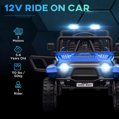 12V Kids Electric Ride-On Truck with Suspension