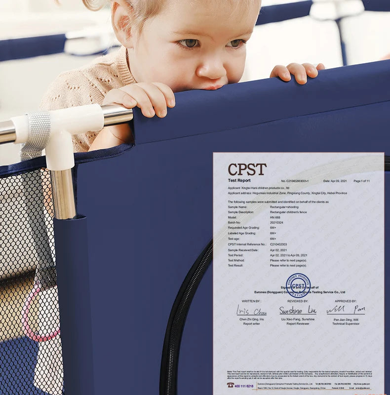 PANGDUBE Baby Playpen for Children Play Area Baby Playground 6 Month~6 Years Old Kids Ball Pit Playpen Indoor Baby Safety Fence