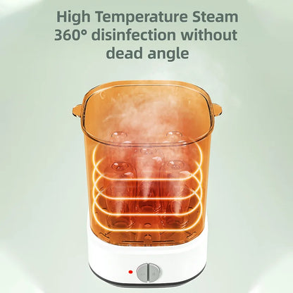 Baby Electric Steam Bottle Sterilizer Feeding Bottle Sterilizers Milk Warmer Electric Kid Bottle Sanitizer with Timer