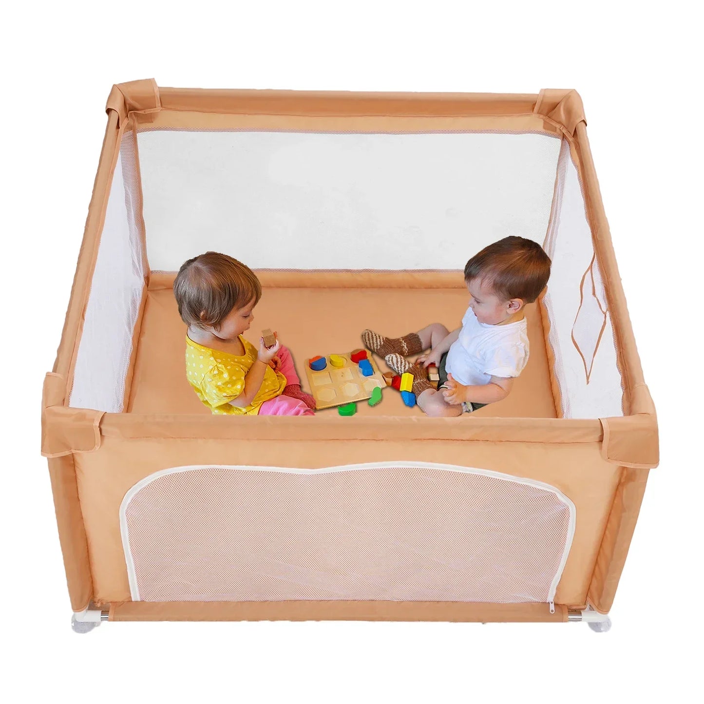 BabyBlush 120×120cm Baby Playpen – Safe Activity Play Yard