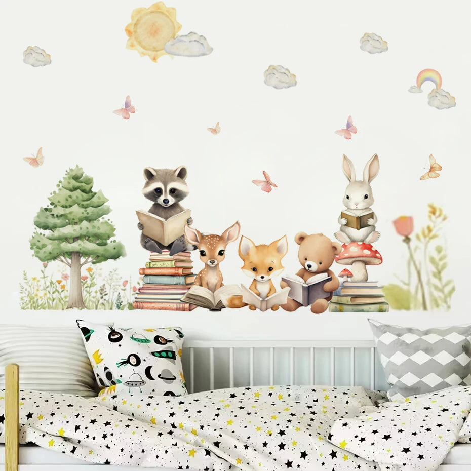 Woodland Learning Friends Wall Stickers