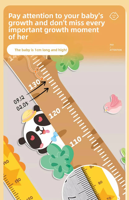 Grow With Me Animal Height Chart Wall Stickers