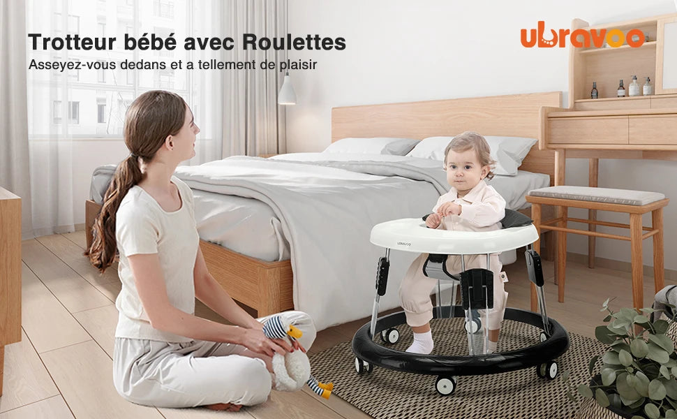 SmoothRide Adjustable Baby Walker – Safe First Steps Made Easy