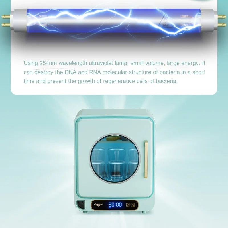 Baby Bottle Sterilizer with Pasteurization, 23L UV Disinfection Cabinet, Multi-functional Disinfection Pot for Baby Accessories