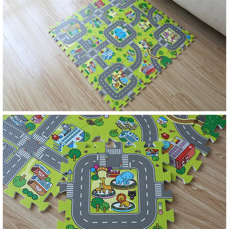 Traffic Adventure Play Mat – Drive, Learn & Explore!