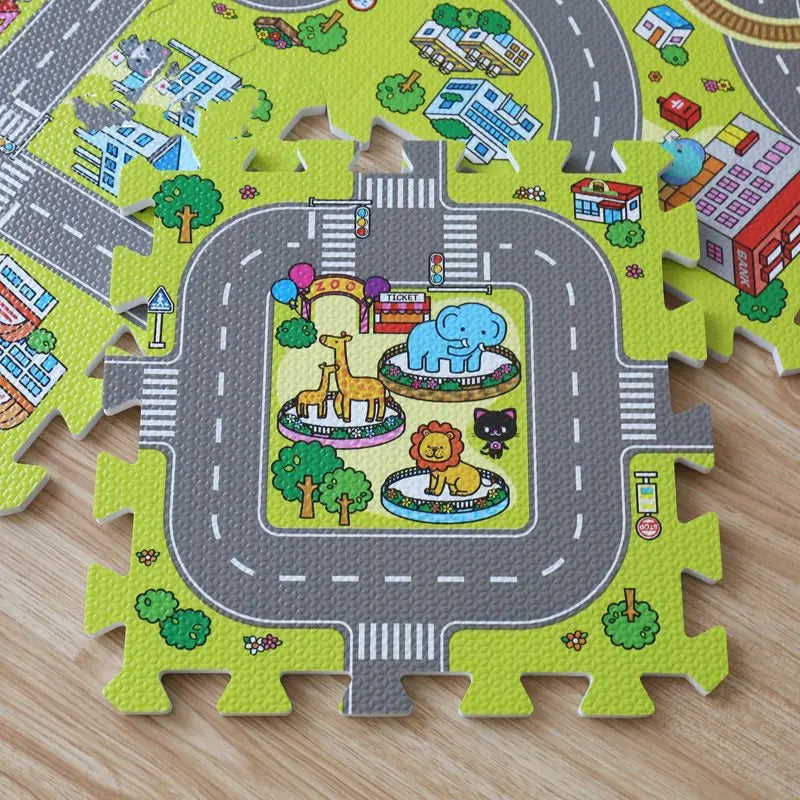 Traffic Adventure Play Mat – Drive, Learn & Explore!