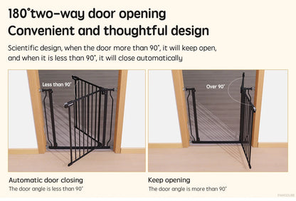 75~147cm Fence Playpen Baby Gate Children's Safety Barrier Stair Security Door for Dogs Pressure-mounted Baby Safety Gate