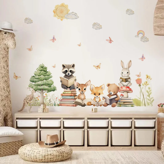 Woodland Learning Friends Wall Stickers